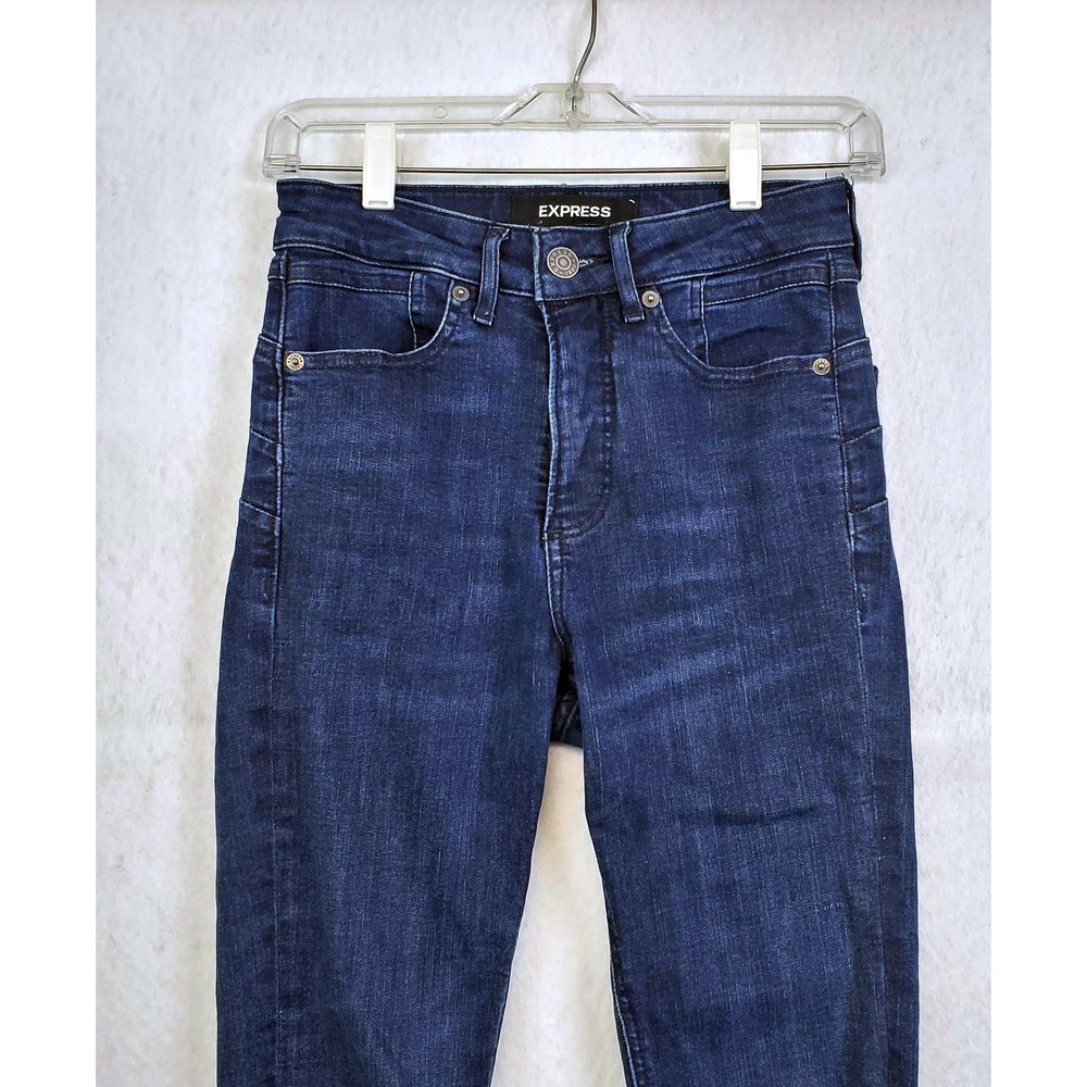 Express Jeans Ankle Legging Perfect Lift High Rise Dark Wash Women's Size 2R